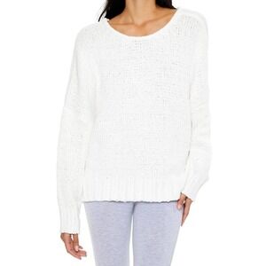 Forever 21 Women's Crossover‎ Tie-Back Sweater White Large- Knit -  NEW